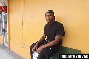 Stacey Saran joins Kit Lee and Kat Lee for a wild FFFM foursome with a stunt dick. 😈 They explore anal fingering and gaping in fishnets on the bed.