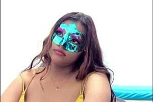 Brunette student takes the questionnaire before exams she touches her big tits in such a sexy way oh man.