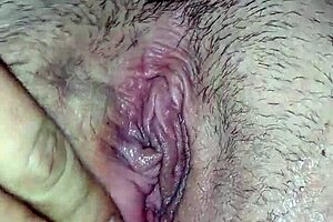 Cameltoe gets attention during a relaxing massage session for the wife.