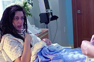 Look at this strange hospital where lesbian nurses whitney wright and casey calvert team up with doctors ryan keely and sarah vandella for pussy licking.