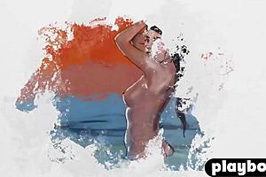 I love how Niemira shows off her big tits and stunning body while posing naked for Playboy