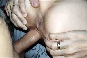 Couple at 40 films cute homemade anal in pov