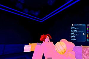 stepmom casually sucks stepson's cock while dad's at work playing roblox