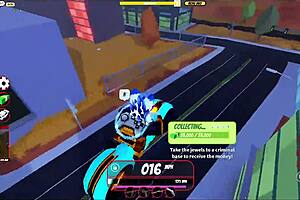 Cop giving blowjob during Roblox Jailbreak gameplay session 😏 Who knew police action could get this steamy?