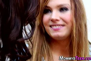 Hey, Can You Show Me How To Rub My Lez Stepdaughter's Small Tits Outdoors?