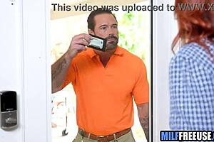 Milf ambassador gets freeused hard by russian spy with monster cock in office licking session