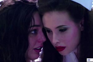 Look at this strange hospital where lesbian nurses whitney wright and casey calvert team up with doctors ryan keely and sarah vandella for pussy licking.