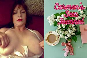 granny carmen angel heats up with dildo teasing before intense missionary orgasm with mature partner