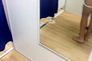 Stranger gets anal fucked in zaras locker room despite protests with big ass close up