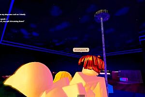 stepmom casually sucks stepson's cock while dad's at work playing roblox