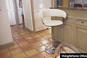 Vicky Vette and Reagan Lush start by fondling their big tits before diving into licking each other's wet spots.