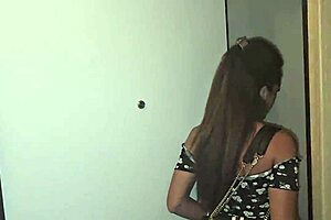 Brunette milf with big tits gives blowjob outdoors then gets fucked doggystyle by big cock.