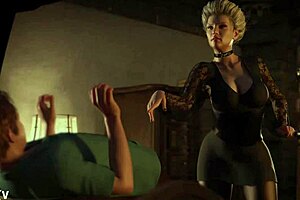 freaky milf dominates a young 18+ man full game in bio