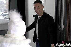 Only a young 18+ guy with massive cock can fully satisfy granny Malya in her hairy pussy ride.