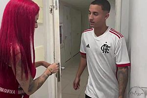 Veio Procurar Meu Enteado E Acabou Me Fodendo E Gozando Muita Porra Na Minha Boca With Tight Pussy And Big Ass