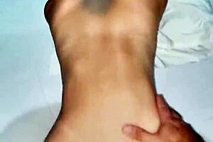 Latina teen asshole in homemade doggystyle sex with stepsister bent over natural tits pussy creampie