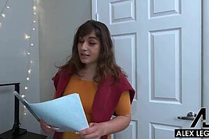 hey man lucky alex legend gets to creampie that russian tutor fallon west in her hairy pussy pov style