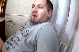 Fucking big tits gilr amateur in anal with stockings and deepthroat on bed