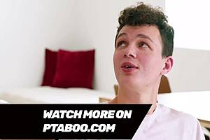 Roleplay gone wild with stepmom as flight attendant practicing on stepson