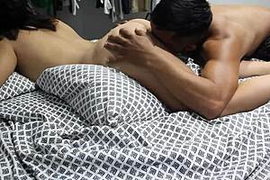 stepson pranks madrastra and ends up fucking her hairy pussy in doggystyle.