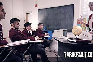 Outnumbered! Dee Williams Takes On Gangbang With Blonde Milf Getting Banged In Doggystyle And Cowgirl!