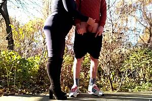 Oh man, this lustful step mom has a special way with her depraved step son...