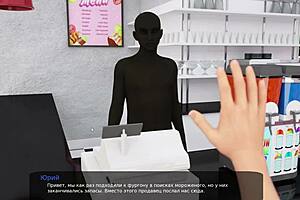 complete gameplay of milfy city part 32 1 0 with blonde milf blowjob, cumshot, and hentai cartoon action