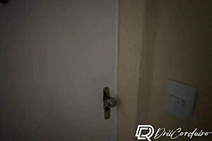 Putinha safada rides boyfriend's big cock in kitchen pov with moans and cum on tits finish!