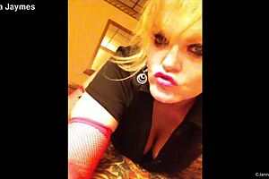 Jenna jaymes teases in shorts while playing to the camera