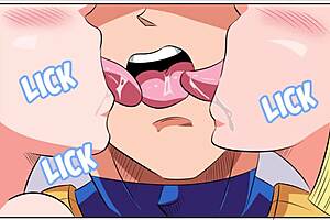 vegeta's gift arrives in english dub version with comic monster elements. big ass creampie follows interracial action.