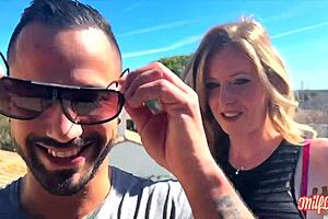 french blonde aurbeaur�al in lingerie shows off small waist while sucking queues