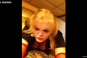 Jenna jaymes teases in shorts while playing to the camera