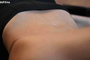 oh god, this wax punishment feels so intense on my fit milf body with wet pussy dripping, she moans in bdsm solo