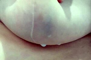 i love how this italian milf squeezes out hot milk from her huge hard full tits with big nipples