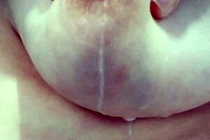 i love how this italian milf squeezes out hot milk from her huge hard full tits with big nipples