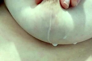 i love how this italian milf squeezes out hot milk from her huge hard full tits with big nipples