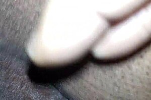 sucking & fingering wifes pussy at the rest stop in homemade ebony granny outdoor video