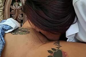 Can two beautiful college students dive into their first lesbian sex adventure?