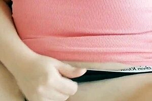 Watch This Brunette Milf Rip Clothes and Play with Her Horny Pussy Alone!