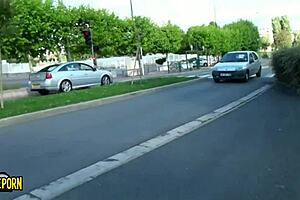 Burning Brunette Enjoys Sucking Huge Cocks Until Facial Cumshot