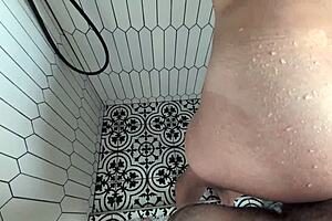 Oh, doggystyle cum-shot POV in the shower feels amazing! 🚿💦