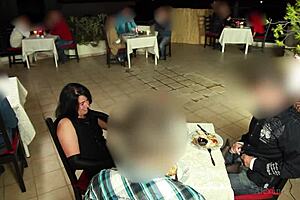 public even in the restaurant fucking in front of the guests.. ohh i cant believe it