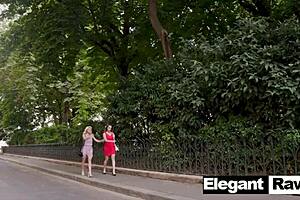 I just fucked my best friend Veronica Leal & Anita Rover with grinding scissoring and big tits licking for ElegantRaw