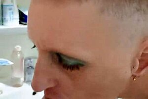 Milf Sandra works as prostitute giving blowjob.