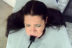 Ever Wonder Why This Helpless Female Head Is Just Perfect For Deepthroat And Gagging In Bdsm Play?