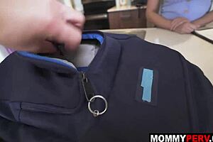 latina milf teacher eagerly sucked her student's cock in a steamy classroom encounter