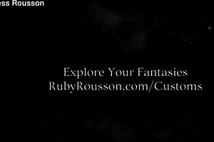 Ruby Rousson Leads 20-Second Countdown for Premature Ejaculation Training in Retro Femdom Jerk Off Instructions