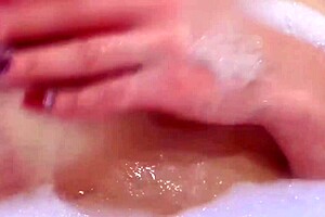 Stepmom Shows Off Big Butt And Shaved Pussy Lips In Bathroom Shower