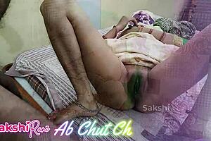 friend's mom alone at home got fucked in bedroom by neighbor aunty with big tits massage and anal!