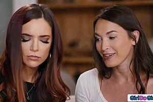 Lesbian Roommates End up Licking Big Tit Milf Psychics Pussy